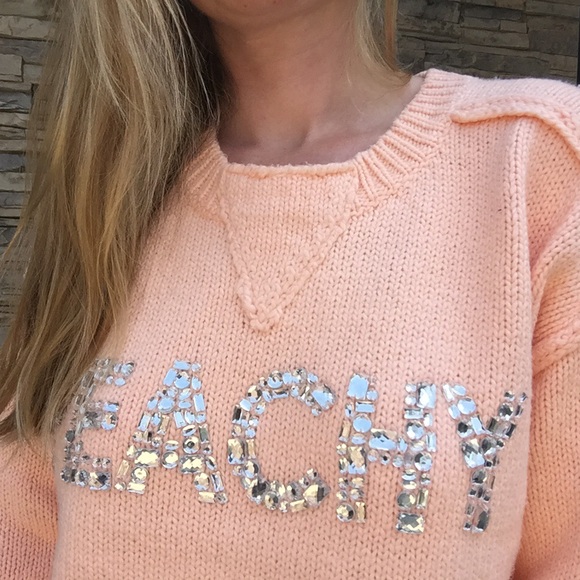 LAST DAY TO PURCHASE NWTs Wildfox “Peachy” Sweater - Picture 2 of 8